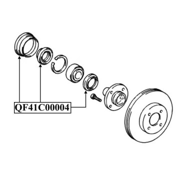 Сальник ступичный ремкомплект <b>QUATTRO FRENI QF41C00004</b>