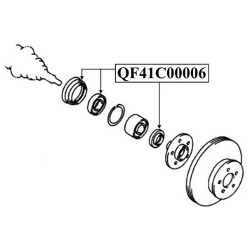 Сальник ступичный ремкомплект <b>QUATTRO FRENI QF41C00006</b>