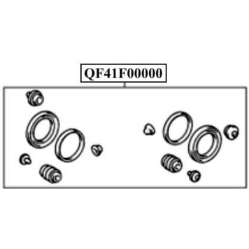 Ремонтный комплект заднего суппорта <b>QUATTRO FRENI QF41F00000</b>-1