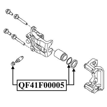 Ремонтный комплект заднего суппорта <b>QUATTRO FRENI QF41F00005</b>-1