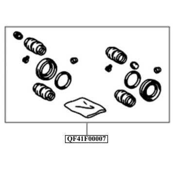 Ремкомплект суппорта тормозного RR RX300.330.350 03 <b>QUATTRO FRENI QF41F00007</b>-1