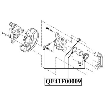 Рем компл супп задн S50 <b>QUATTRO FRENI QF41F00009</b>-1