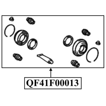 Ремкомплект суппорта тормозного заднего <b>QUATTRO FRENI QF41F00013</b>-1