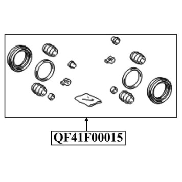 Ремкомплект суппорта тормозного заднего <b>QUATTRO FRENI QF41F00015</b>