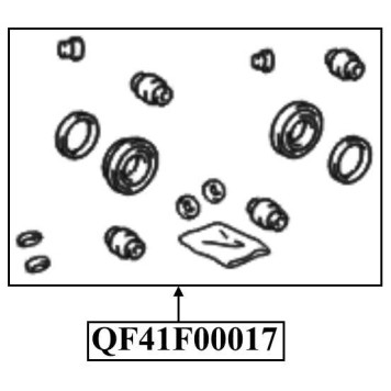 Ремкомплект суппорта тормозного заднего <b>QUATTRO FRENI QF41F00017</b>-1
