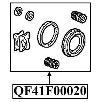 Ремкомплект суппорта тормозного заднего <b>QUATTRO FRENI QF41F00020</b>-1
