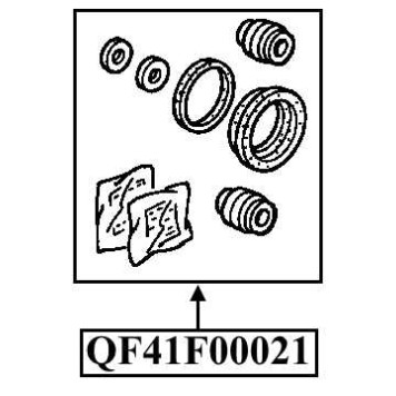 Ремкомплект суппорта тормозного заднего <b>QUATTRO FRENI QF41F00021</b>-1