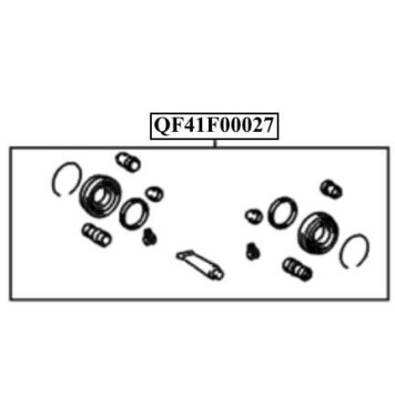 Ремкомплект суппорта тормозного RR COROLLA 120 <b>QUATTRO FRENI QF41F00027</b>-1