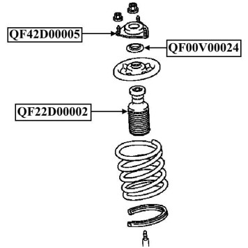 Опора переднего амортизатора <b>QUATTRO FRENI QF42D00005</b>-2