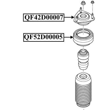 Опора переднего амортизатора <b>QUATTRO FRENI QF42D00007</b>-2