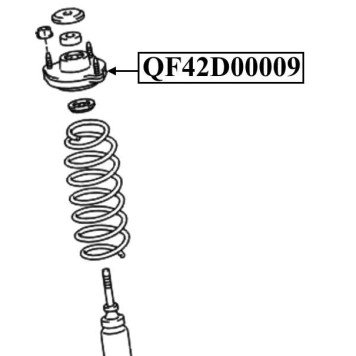 Опора переднего амортизатора <b>QUATTRO FRENI QF42D00009</b>-2