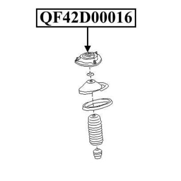 Опора переднего амортизатора <b>QUATTRO FRENI QF42D00016</b>-1