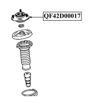 Опора переднего амортизатора <b>QUATTRO FRENI QF42D00017</b>-2