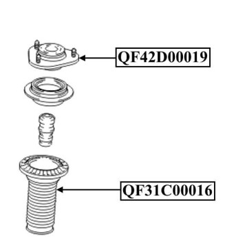Опора переднего амортизатора <b>QUATTRO FRENI QF42D00019</b>-2
