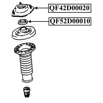 Опора переднего амортизатора <b>QUATTRO FRENI QF42D00020</b>-1