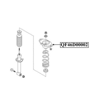 Опора заднего амортизатора <b>QUATTRO FRENI QF46D00002</b>-1