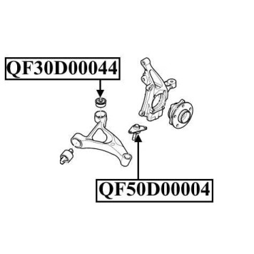 Опора шаровая переднего нижнего рычага <b>QUATTRO FRENI QF50D00004</b>-2
