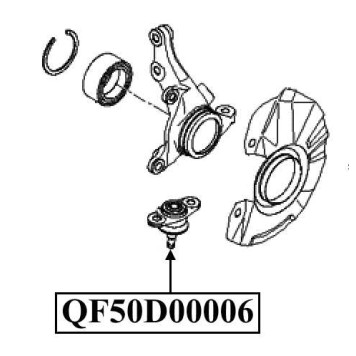 Опора шаровая <b>QUATTRO FRENI QF50D00006</b>-2