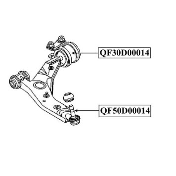 Опора шаровая <b>QUATTRO FRENI QF50D00014</b>-1