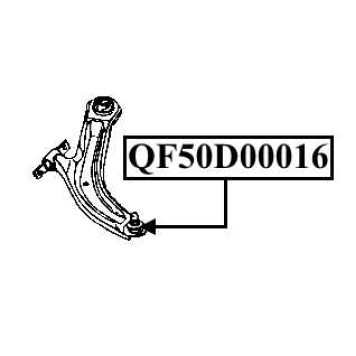 Опора шаровая переднего нижнего рычага <b>QUATTRO FRENI QF50D00016</b>-1