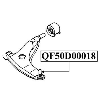 Опора шаровая переднего нижнего рычага <b>QUATTRO FRENI QF50D00018</b>-1