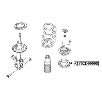 Подшипник опоры переднего амортизатора <b>QUATTRO FRENI QF52D00008</b>-1