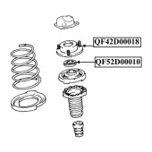Подшипник опоры переднего амортизатора, <b>QUATTRO FRENI QF52D00010</b>
