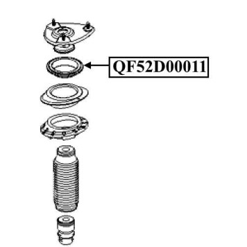 Подшипник опоры переднего амортизатора <b>QUATTRO FRENI QF52D00011</b>-2