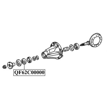 Сальник хвостовика RR LC HILUX PRADO <b>QUATTRO FRENI QF62C00000</b>-2