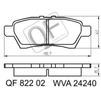Колодки тормозные <b>QUATTRO FRENI QF82202</b>-1