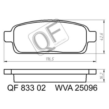 Колодки тормозные RR <b>QUATTRO FRENI QF83302</b>-2