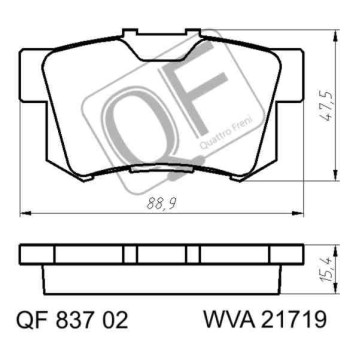Колодки тормозные <b>QUATTRO FRENI QF83702</b>-2