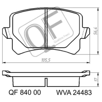 Колодки тормозные <b>QUATTRO FRENI QF84000</b>-1
