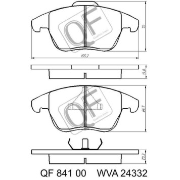Колодки тормозные <b>QUATTRO FRENI QF84100</b>-2