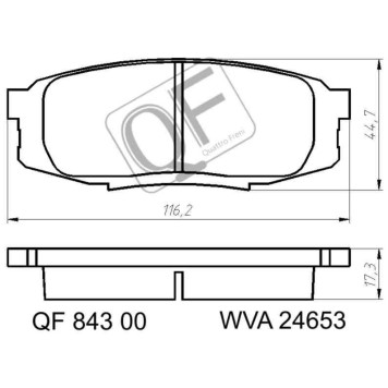 Колодки тормозные <b>QUATTRO FRENI QF84300</b>-2