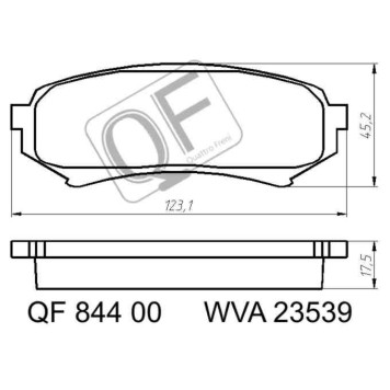 Колодки тормозные RR TOYOTA LAND CRUISER 100LEXUS LX470 9807 <b>QUATTRO FRENI QF84400</b>-2