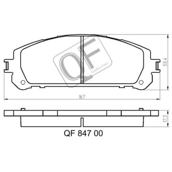 Тормозные колодки FR RX350 2009 <b>QUATTRO FRENI QF84700</b>-1