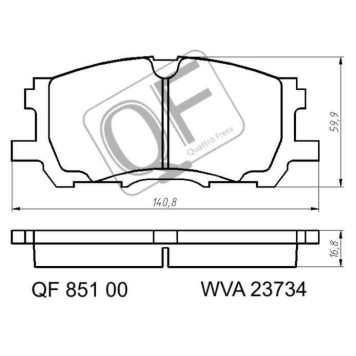 Колодки тормозные <b>QUATTRO FRENI QF85100</b>-1