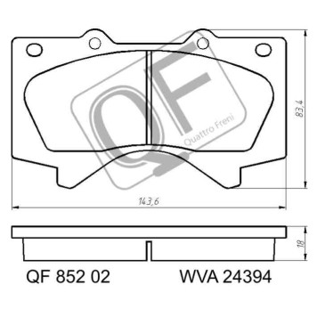 Колодки тормозные <b>QUATTRO FRENI QF85202</b>-2