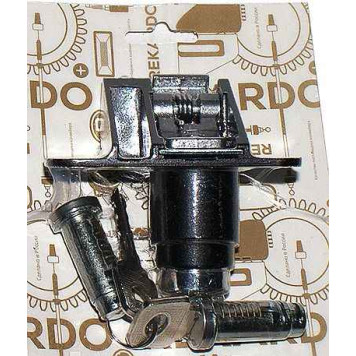 Замок багажника с ключами ВАЗ-2108 Рекардо RR11825 хром / RR13018 черн.+хром (2108-6100045-20)-1