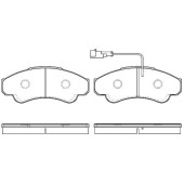 Колодки дисковые передние Peugeot Boxer 350 Models, <b>REMSA 095911</b>