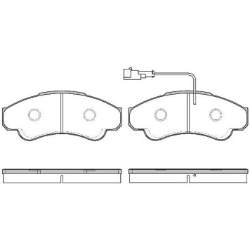 Колодки дисковые передние Peugeot Boxer 350 Models, <b>REMSA 095911</b>
