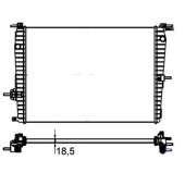 Радиатор охл двигателя <b>RENAULT 214100067R</b>