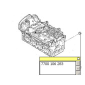 Заглушка крышки грм <b>RENAULT 7700106283</b>