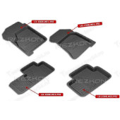 Ковры салона ВАЗ 2170 Приора резиновые <b>REZKON Premium 1039025400</b>