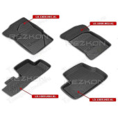Ковры салона ВАЗ 1118 Калина резиновые <b>REZKON Premium 1039030400</b>