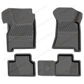 Ковры порогов ВАЗ 2170 Приора резиновые черные <b>REZKON 6139025000</b>