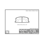 Колодка тормозная дисковая передняя TOYOTA COROLLA/CORONA/CAMRY/PASEO 86-02 (в комл. противошумная пластина, смазка ) <b>RIXOS MD2023S</b>