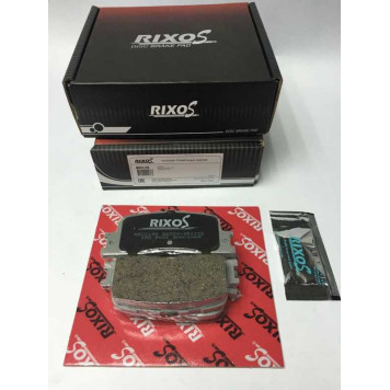 Колодка тормозная дисковая задняя TOYOTA CAMRY 01->Highlander ‘01~03 KLUGER-V ’00.11~on (в комл. противошумная пластина, смазка ) <b>RIXOS MD2219S</b>-1