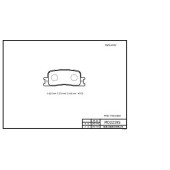 Колодка тормозная дисковая задняя TOYOTA CAMRY 01->Highlander ‘01~03 KLUGER-V ’00.11~on (в комл. противошумная пластина, смазка ) <b>RIXOS MD2219S</b>